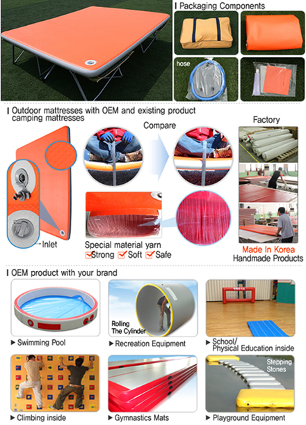 camping outdoor sports airmattress and oth...  Made in Korea